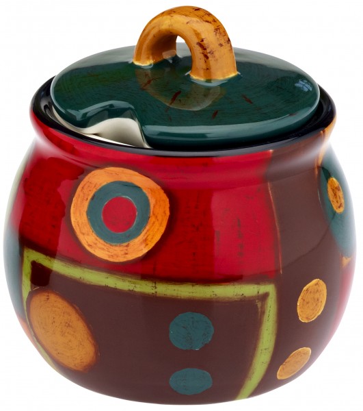 Magu Keramik Zuckerdose handbemalt "SAMBA" - 190 745
