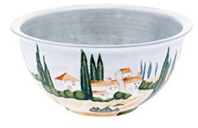 Magu Keramik Schüssel rund 26cm handbemalt "SIENA" - 125 013