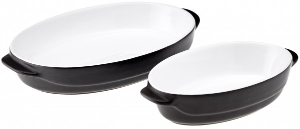 Magu Keramik Auflaufform oval 30x19cm „Schiefer“ - 103 533