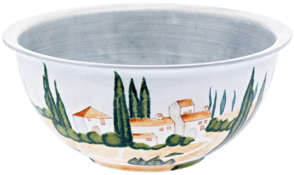Magu Keramik Schüssel rund 34cm handbemalt