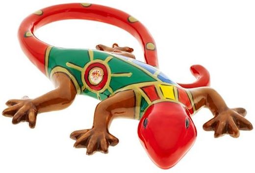 Magu Keramik Gecko 15cm handbemalt “FACE to FACE” - 180 964