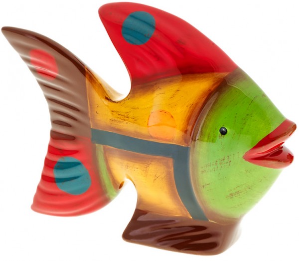 Magu Keramik Fisch 12cm handbemalt „SAMBA“ - 190 969