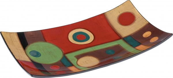 Magu Keramik Obstschale 37cm handbemalt
