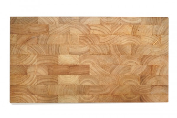 Schneidebrett Gummibaum Holz mit Gravur | 54x29 cm Gummibaum | Continenta 4001