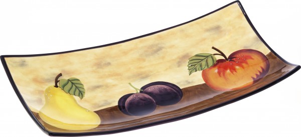 Magu Keramik Obstschale 47cm handbemalt