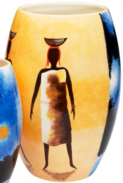Magu Keramik Vase 35cm handbemalt "AFRICAN DREAM" - 194 836