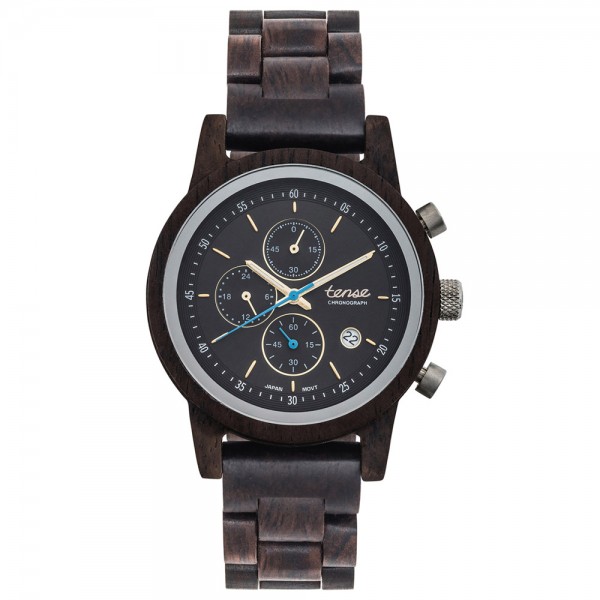 TENSE Cambridge Leadwood - Holz Chronograph
