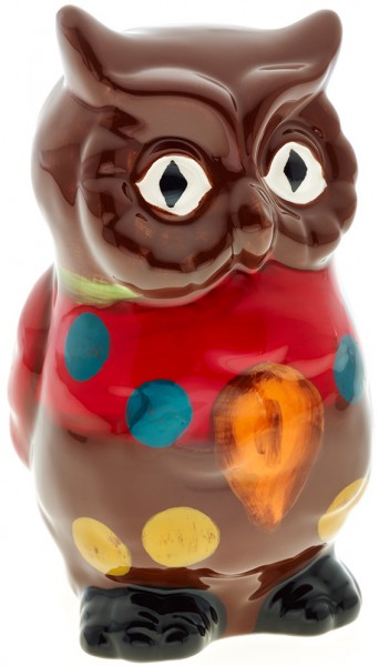 Magu Keramik Eule 12cm handbemalt